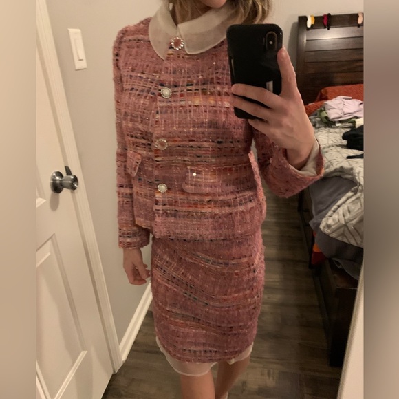 "Chanel-vibe" suit barbiecore - Picture 2 of 16